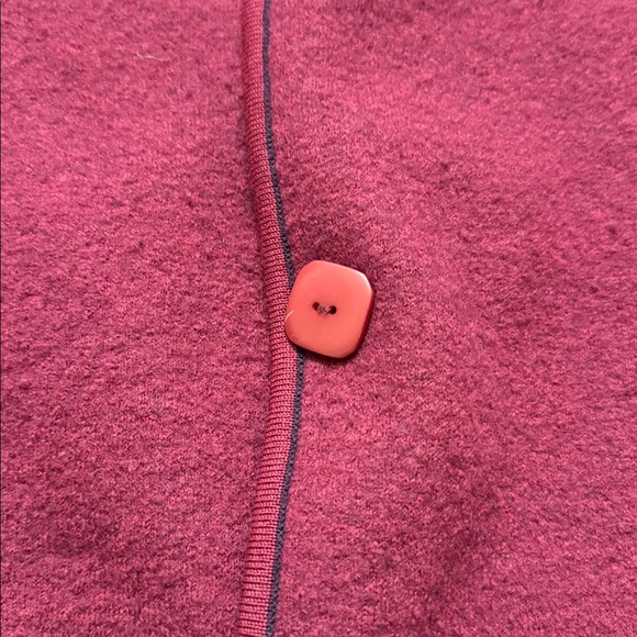 Sigrid Olsen reversible wool coat winter jacket cardigan size XL pink purple EUC - Picture 12 of 14